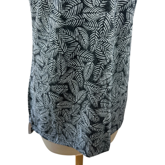 Peter Millar Banded Button Plaquet Palm Print Sleeveless Golf Polo Small *LOGO - Picture 4 of 11